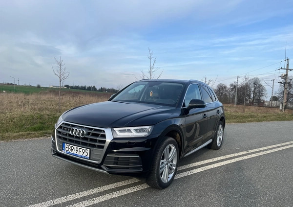 Audi Q5 cena 123900 przebieg: 100738, rok produkcji 2018 z Brzeziny małe 667